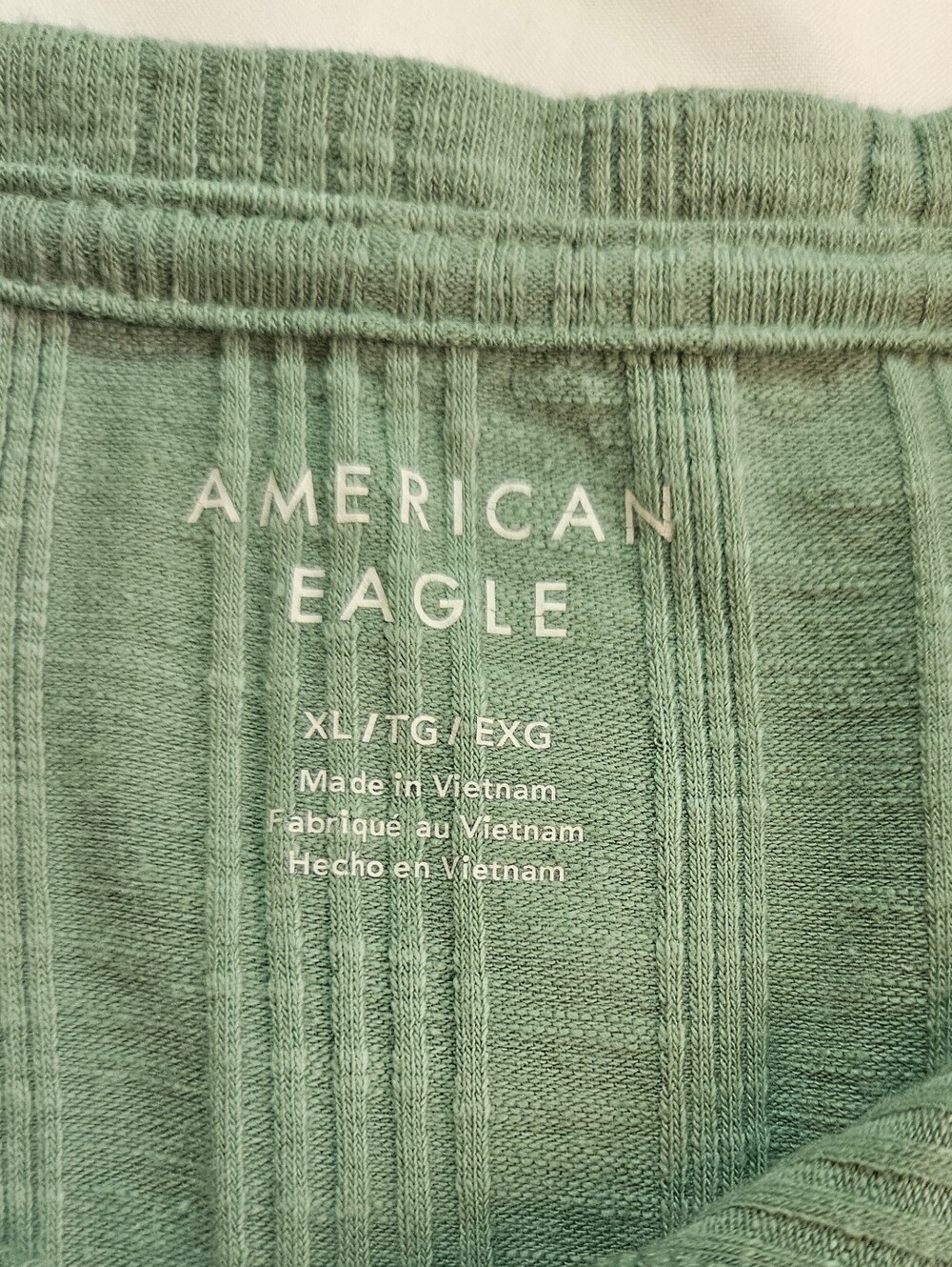 American Eagle Womens Sage Green Long Sleeve Henley Pullover Shirt Size XL - Picture 8 of 14